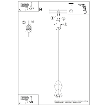 Kubbe Mała S lampa wisząca 1xGU10 naturalne drewno SL.2030