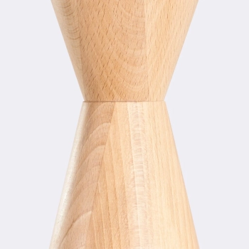 Kubbe Średnia R lampa wisząca 1xGU10 naturalne drewno SL.2028