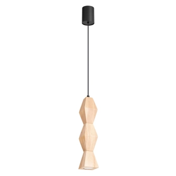 Kubbe Średnia S lampa wisząca 1xGU10 naturalne drewno SL.2031 Sollux Lighting