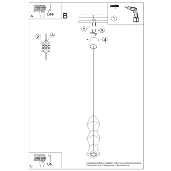 Kubbe Średnia S lampa wisząca 1xGU10 naturalne drewno SL.2031