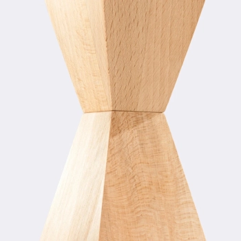 Kubbe Średnia S lampa wisząca 1xGU10 naturalne drewno SL.2031
