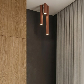 Lagos 10 lampa sufitowa 1xGU10 ochra czerwona SL.2068