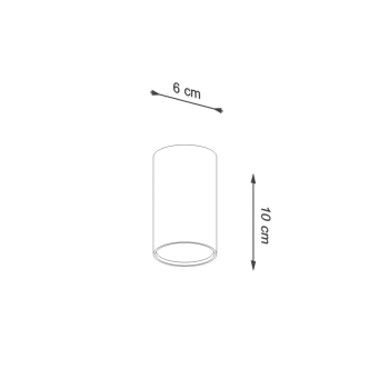 Lagos 10 lampa sufitowa 1xGU10 ultramaryna SL.2070
