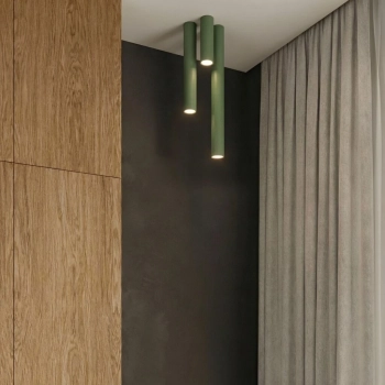 Lagos 10 lampa sufitowa 1xGU10 zielona oliwka SL.2071