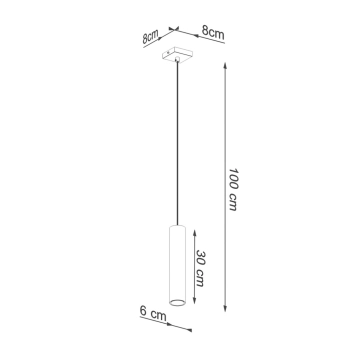 Lagos 1 lampa wisząca 1xGU10 złoty połysk SL.1200