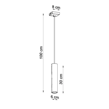 Lagos 1 lampa wisząca 1xGU10 burgund SL.2081