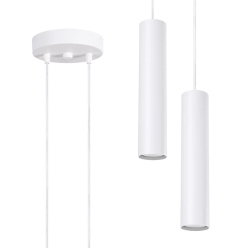 Lagos 2P lampa wisząca 2xGU10 biała SL.1868 Sollux Lighting