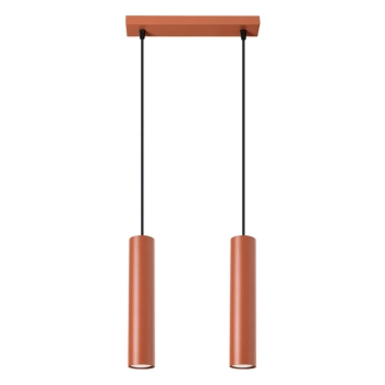 Lagos 2 lampa wisząca 2xGU10 ochra czerwona SL.1490 Sollux Lighting