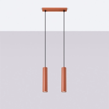 Lagos 2 lampa wisząca 2xGU10 ochra czerwona SL.1490