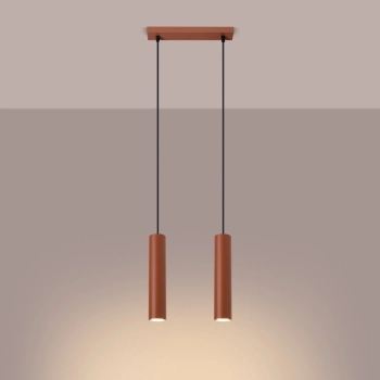 Lagos 2 lampa wisząca 2xGU10 ochra czerwona SL.1490