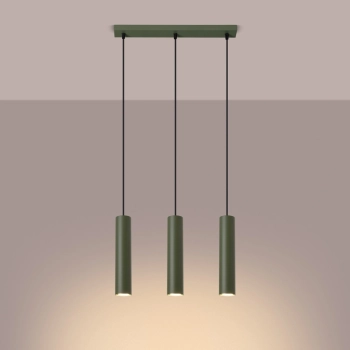 Lagos 3L lampa wisząca 3xGU10 zielona oliwka SL.1486