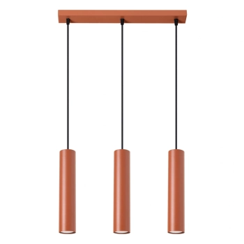 Lagos 3L lampa wisząca 3xGU10 ochra czerwona SL.1491 Sollux Lighting