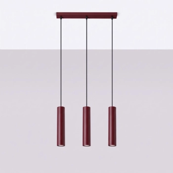 Lagos 3L lampa wisząca 3xGU10 burgund SL.2082