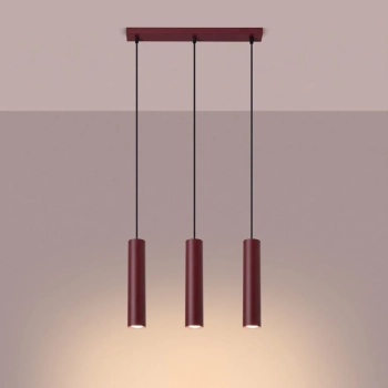 Lagos 3L lampa wisząca 3xGU10 burgund SL.2082