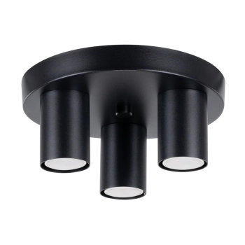 Lagos 3P lampa sufitowa 3xGU10 czarna SL.1466 Sollux Lighting