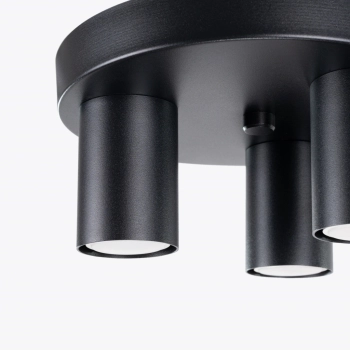 Lagos 3P lampa sufitowa 3xGU10 czarna SL.1466
