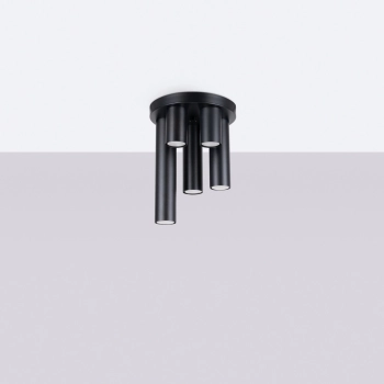 Lagos 5P lampa sufitowa 5xGU10 czarna SL.1467