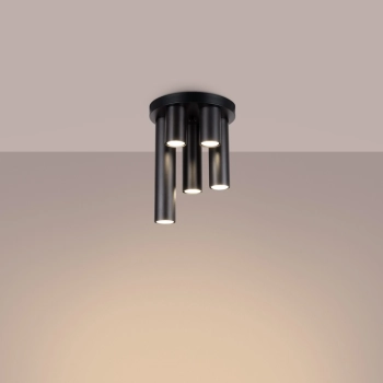 Lagos 5P lampa sufitowa 5xGU10 czarna SL.1467