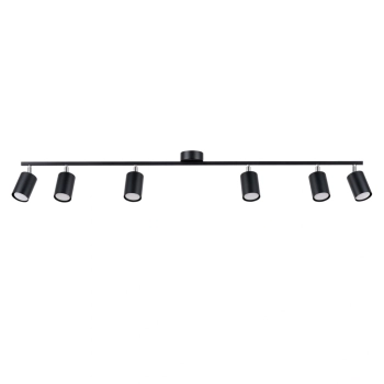 Lemmi 6L lampa sufitowa 6xGU10 czarna SL.1169 Sollux Lighting