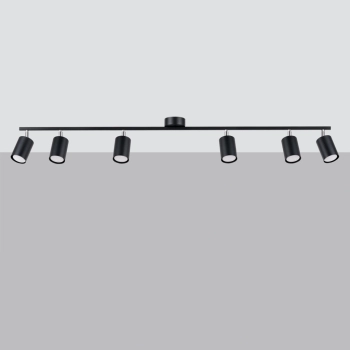 Lemmi 6L lampa sufitowa 6xGU10 czarna SL.1169