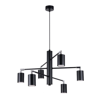 Lemmi 6 lampa wisząca 6xGU10 czarna SL.1207 Sollux Lighting