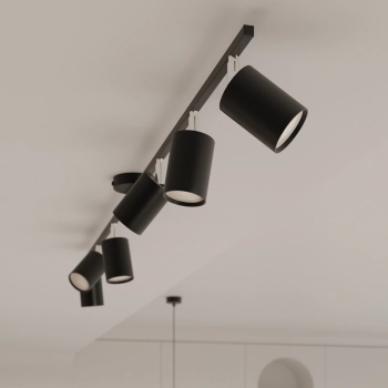 Lemmi 6 lampa wisząca 6xGU10 czarna SL.1207