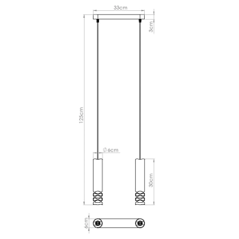 Liro 2 lampa wisząca 2xGU10 biały SL.1692
