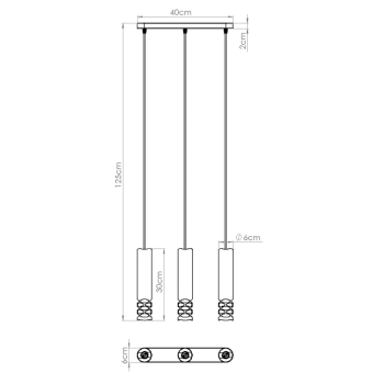 Liro 3L lampa wisząca 3xGU10 biały SL.1693