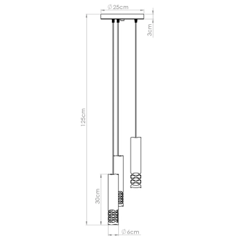 Liro 3P lampa wisząca 3xGU10 biały SL.1694