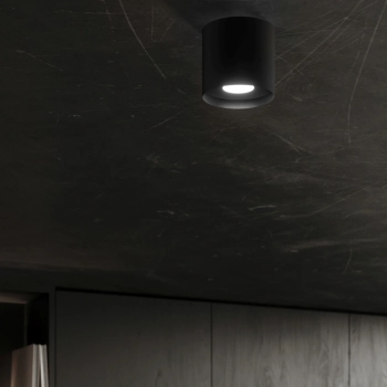Mika lampa sufitowa 1xGU10 czarna SL.1281