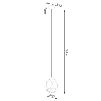 Mint lampa wisząca 1xE27 ceramiczna SL.1251
