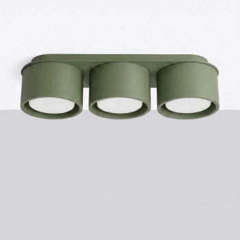 Modo 3 lampa sufitowa 3xGx53 zielona oliwka SL.2464