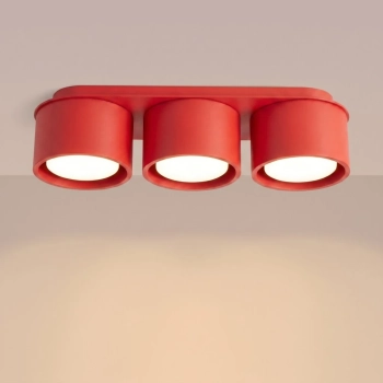 Modo 3 lampa sufitowa 3xGx53 czerwona SL.2480