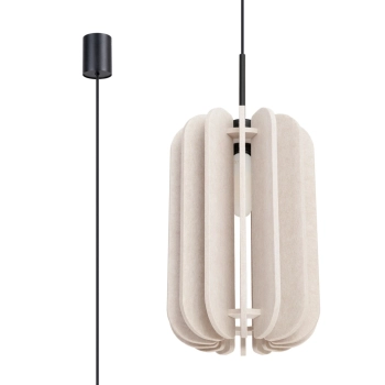 Mula 27 lampa wisząca 1xE27 beżowa SL.1857 Sollux Lighting