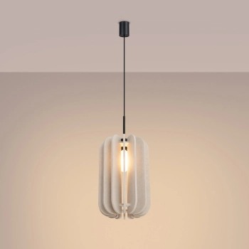 Mula 27 lampa wisząca 1xE27 beżowa SL.1857