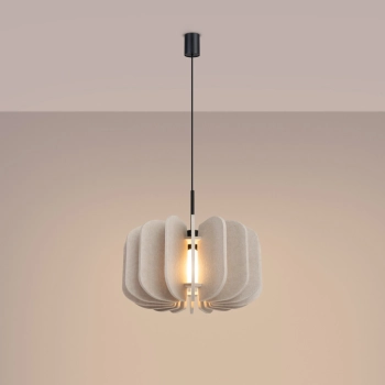 Mula 45 lampa wisząca 1xE27 beżowa SL.1860