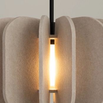 Mula 45 lampa wisząca 1xE27 beżowa SL.1860