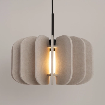 Mula 45 lampa wisząca 1xE27 beżowa SL.1860
