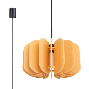 Mula 45 lampa wisząca 1xE27 żółta SL.1861 Sollux Lighting