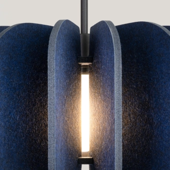 Mula 45 lampa wisząca 1xE27 granatowa SL.1862