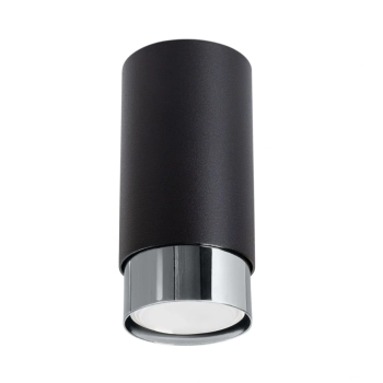 Nero 12,5 lampa sufitowa 1xGU10 czarna, chrom SL.1408 Sollux Lighting