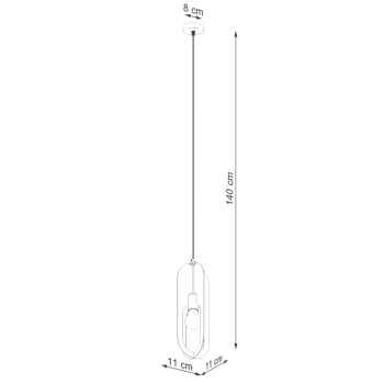 Nicus 1 lampa wisząca 1xE27 biała SL.1360