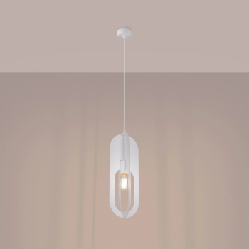 Nicus 1 lampa wisząca 1xE27 biała SL.1360