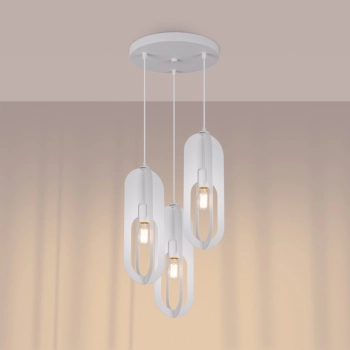Nicus 3P lampa wisząca 3xE27 biała SL.1361