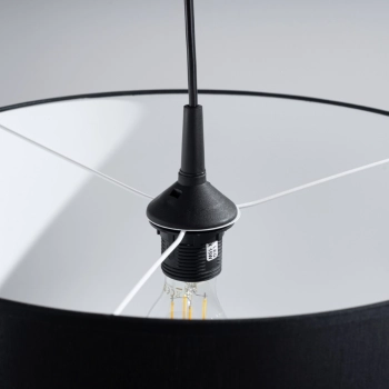 Nova 40 lampa wisząca 1xE27 czarna SL.1406