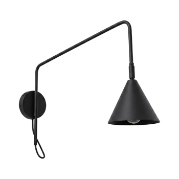 Nox 1 kinkiet 1xE14 czarny z włącznikiem SL.2492 Sollux Lighting