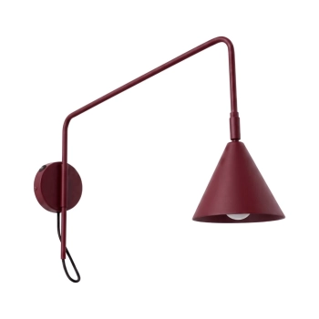 Nox 1 kinkiet 1xE14 burgund z włącznikiem SL.2498 Sollux Lighting