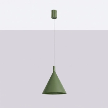 Nox 25 lampa wisząca 1xE27 zielona oliwka SL.2525