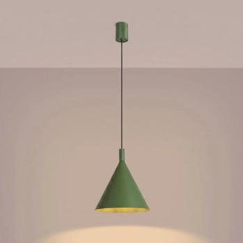 Nox 25 lampa wisząca 1xE27 zielona oliwka SL.2525