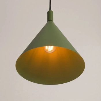 Nox 25 lampa wisząca 1xE27 zielona oliwka SL.2525